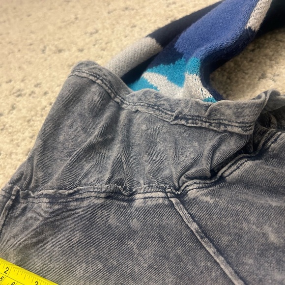 We The Free Gray and Blue Patchwork Top - Picture 11 of 15